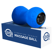 Vibrating Peanut Massage Ball, Deep Tissue Trigger Point Therapy, Myofascial Release, Handheld, Cordless, Dual Lacrosse Ball Vibration Massager, Rolling With It