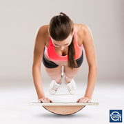 wooden balance board, wooden rocker board push up