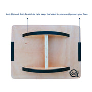 Balance board, Wooden Balance Board anti slip and anti scratch to protect floor 